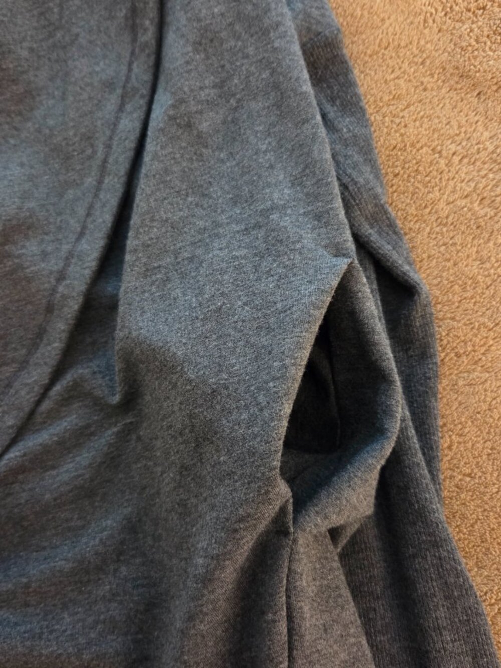 ATHLETA Purana Wrap Womens XS/S Charcoal Gray Oversized Sweatshirt Hoodie Flowy - Picture 7 of 12